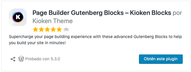 Page Builder Gutenberg Blocks – Kioken Blocks